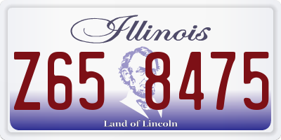 IL license plate Z658475
