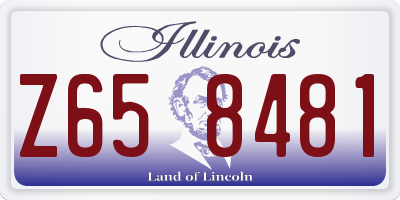 IL license plate Z658481