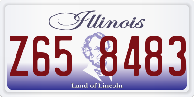 IL license plate Z658483