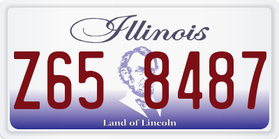 IL license plate Z658487