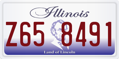 IL license plate Z658491