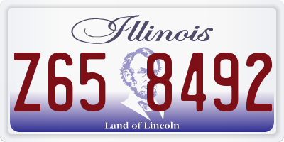 IL license plate Z658492