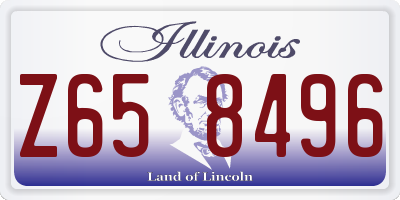 IL license plate Z658496