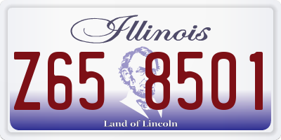 IL license plate Z658501