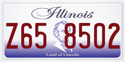 IL license plate Z658502