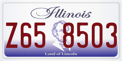 IL license plate Z658503