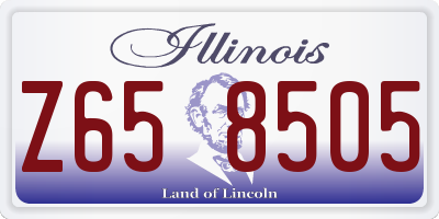 IL license plate Z658505