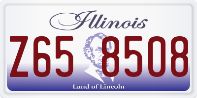 IL license plate Z658508