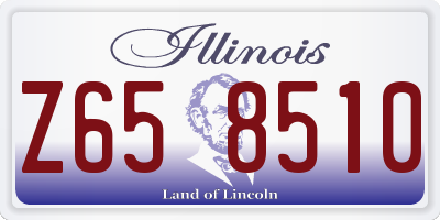 IL license plate Z658510