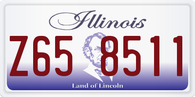 IL license plate Z658511