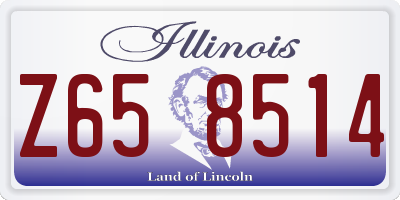 IL license plate Z658514