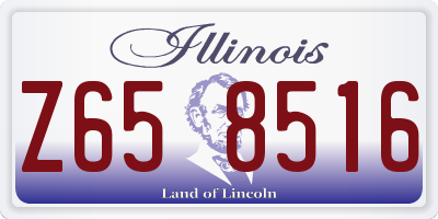 IL license plate Z658516