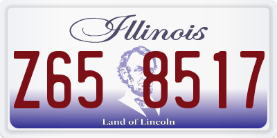 IL license plate Z658517