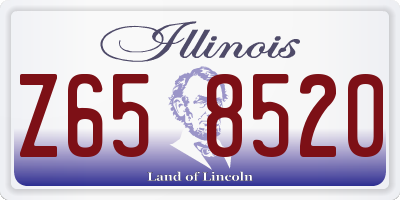 IL license plate Z658520