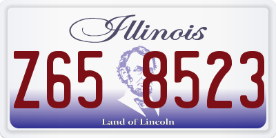 IL license plate Z658523