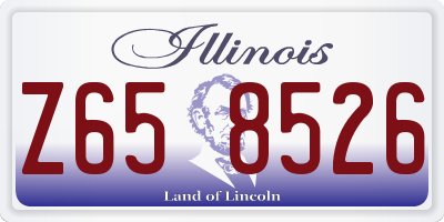 IL license plate Z658526