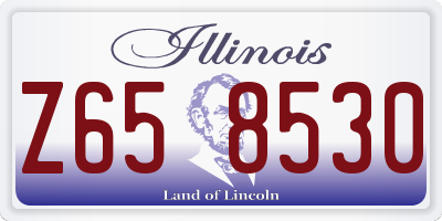 IL license plate Z658530