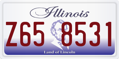 IL license plate Z658531