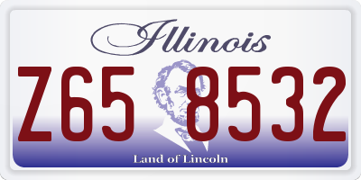 IL license plate Z658532