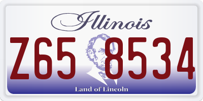 IL license plate Z658534