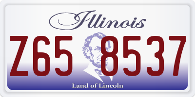IL license plate Z658537
