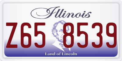 IL license plate Z658539