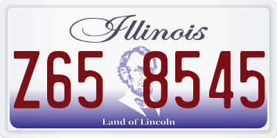 IL license plate Z658545