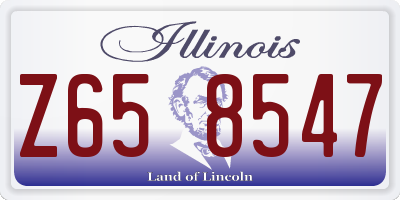 IL license plate Z658547