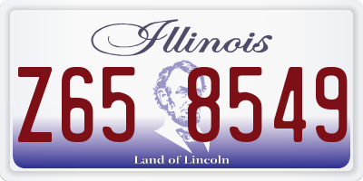 IL license plate Z658549
