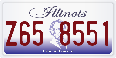 IL license plate Z658551
