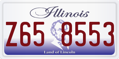 IL license plate Z658553