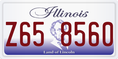 IL license plate Z658560