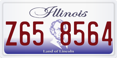IL license plate Z658564