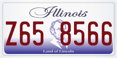 IL license plate Z658566