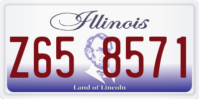 IL license plate Z658571