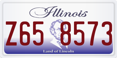 IL license plate Z658573