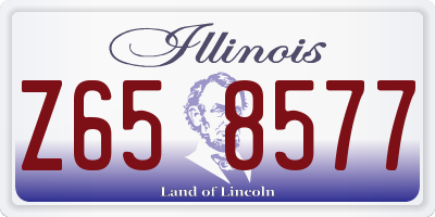 IL license plate Z658577