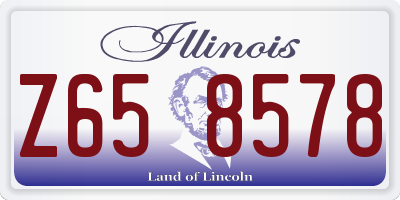 IL license plate Z658578
