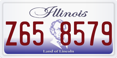 IL license plate Z658579