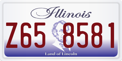 IL license plate Z658581