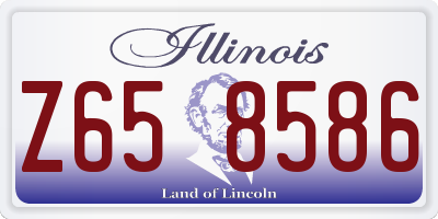 IL license plate Z658586