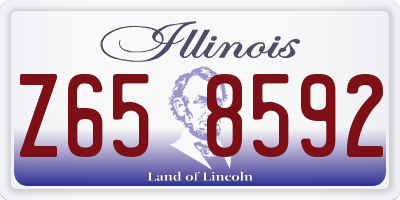 IL license plate Z658592
