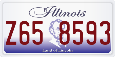 IL license plate Z658593