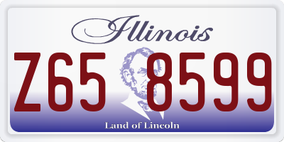 IL license plate Z658599