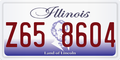 IL license plate Z658604