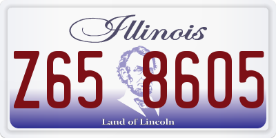 IL license plate Z658605