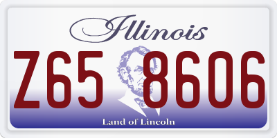 IL license plate Z658606
