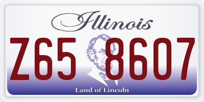 IL license plate Z658607