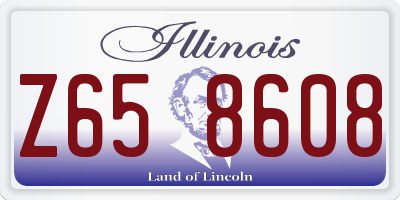 IL license plate Z658608