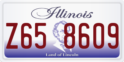 IL license plate Z658609